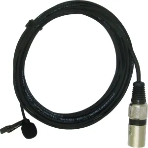Micronic 3 Pin XLR Phantom Power Lavaliere Lapel Omni-Directional Microphone 3 Metre Cable Length