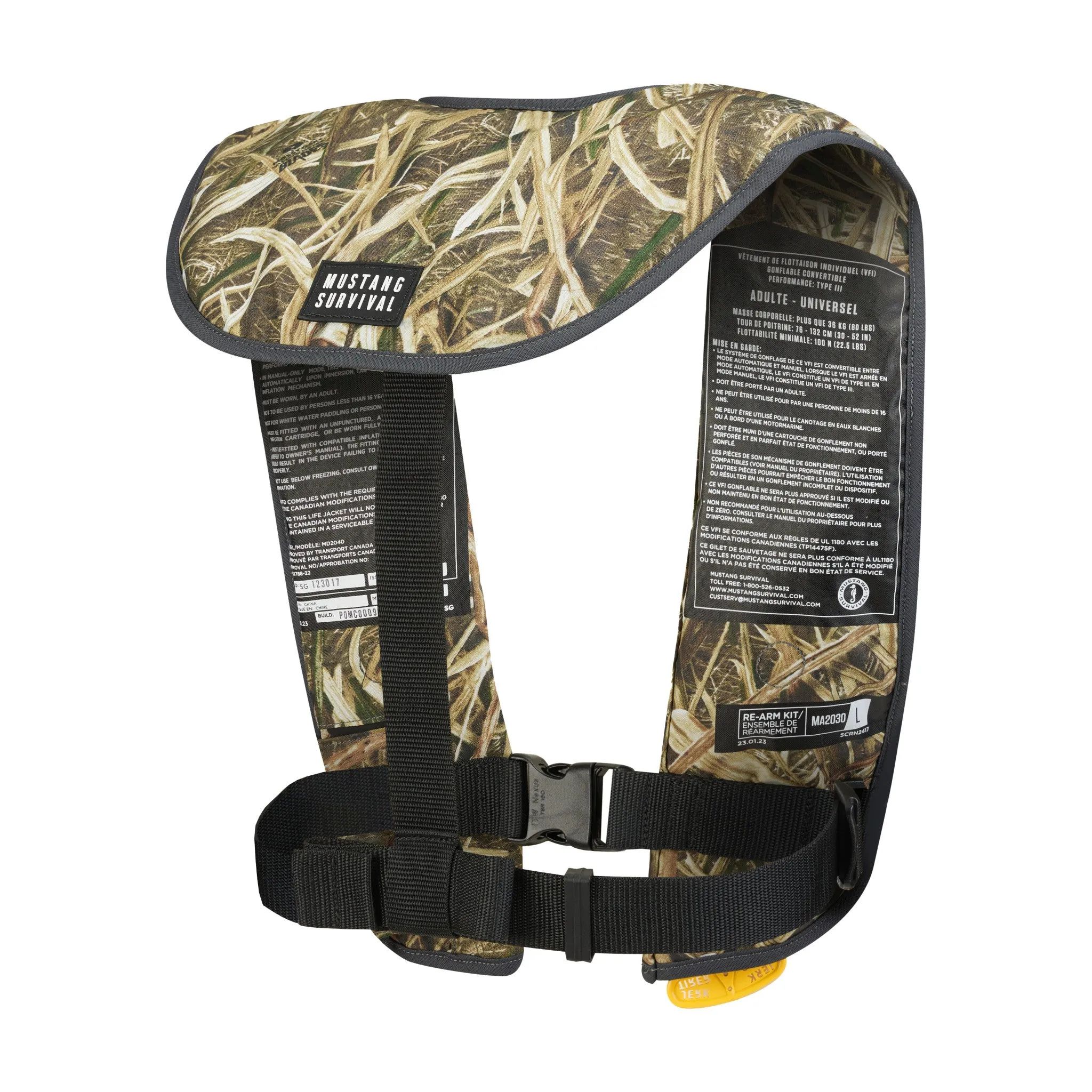MIT 100 Convertible A/M Inflatable PFD (Camo)