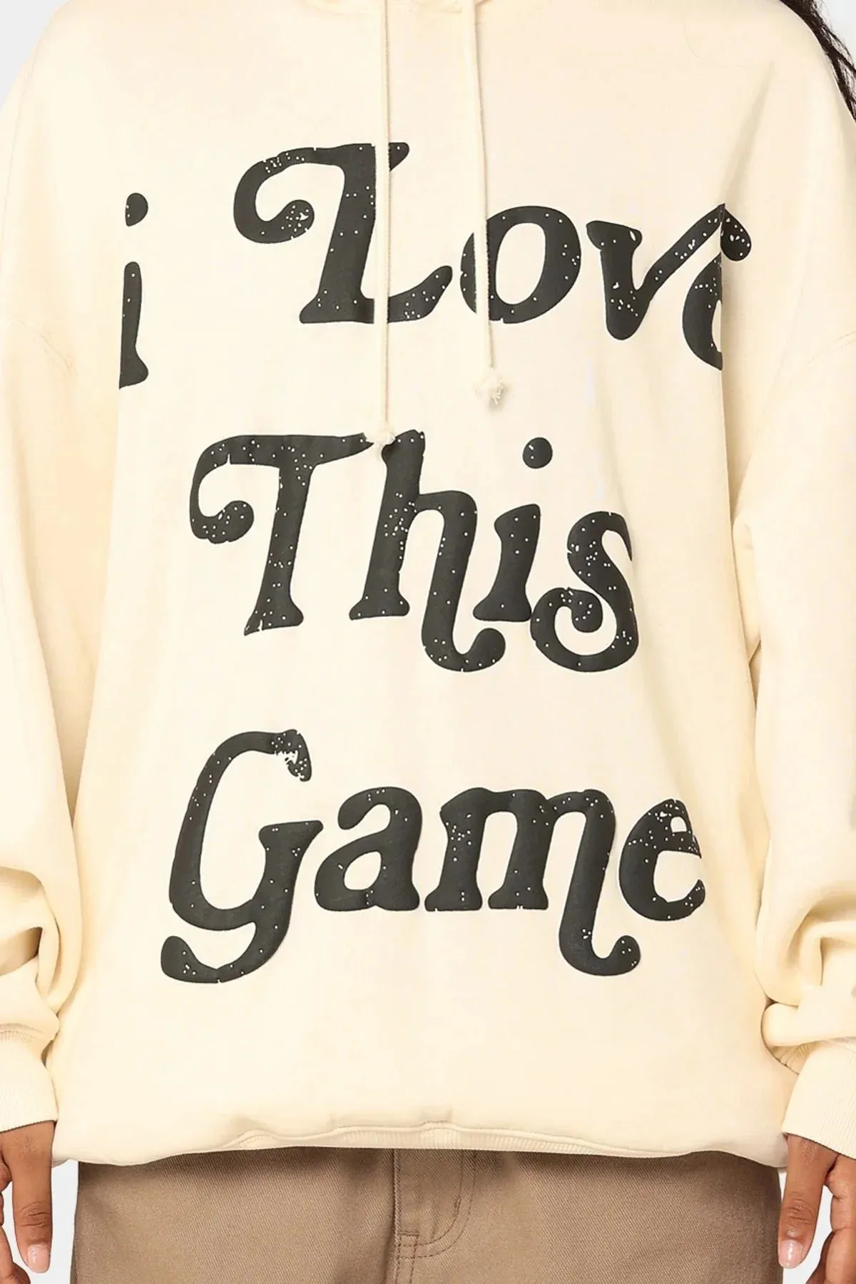 Mitchell & Ness I Love This Game Hoodie Unbleached