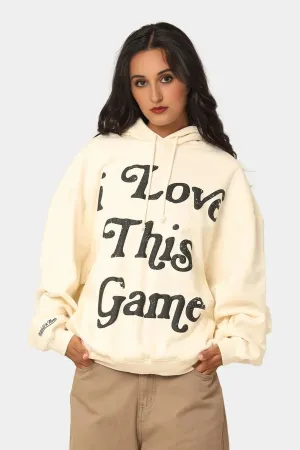 Mitchell & Ness I Love This Game Hoodie Unbleached