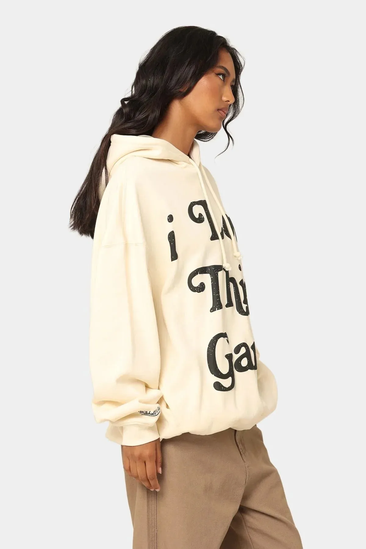 Mitchell & Ness I Love This Game Hoodie Unbleached