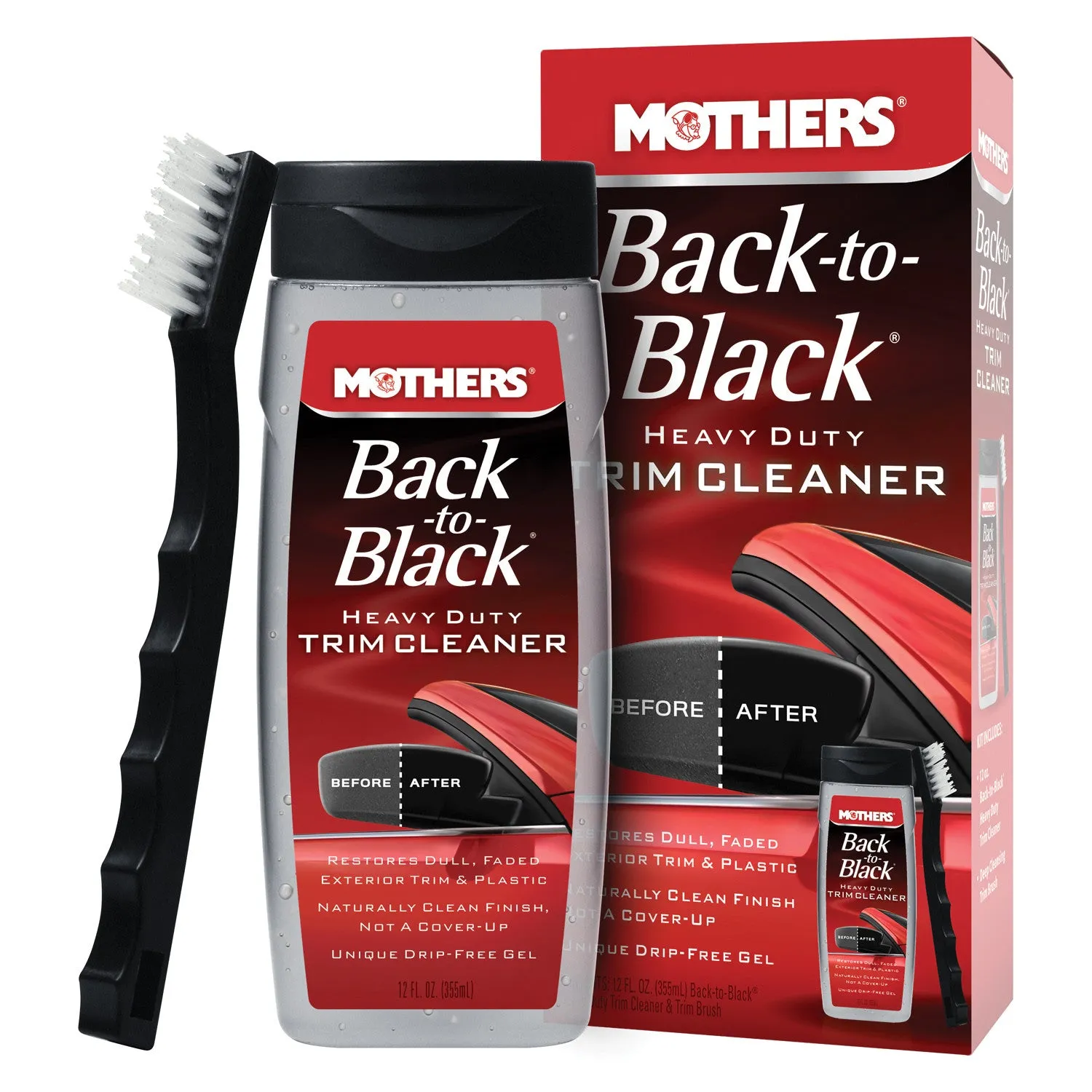 Mothers Back to Black Heavy Duty Trim Cleaner Kit 12 oz.