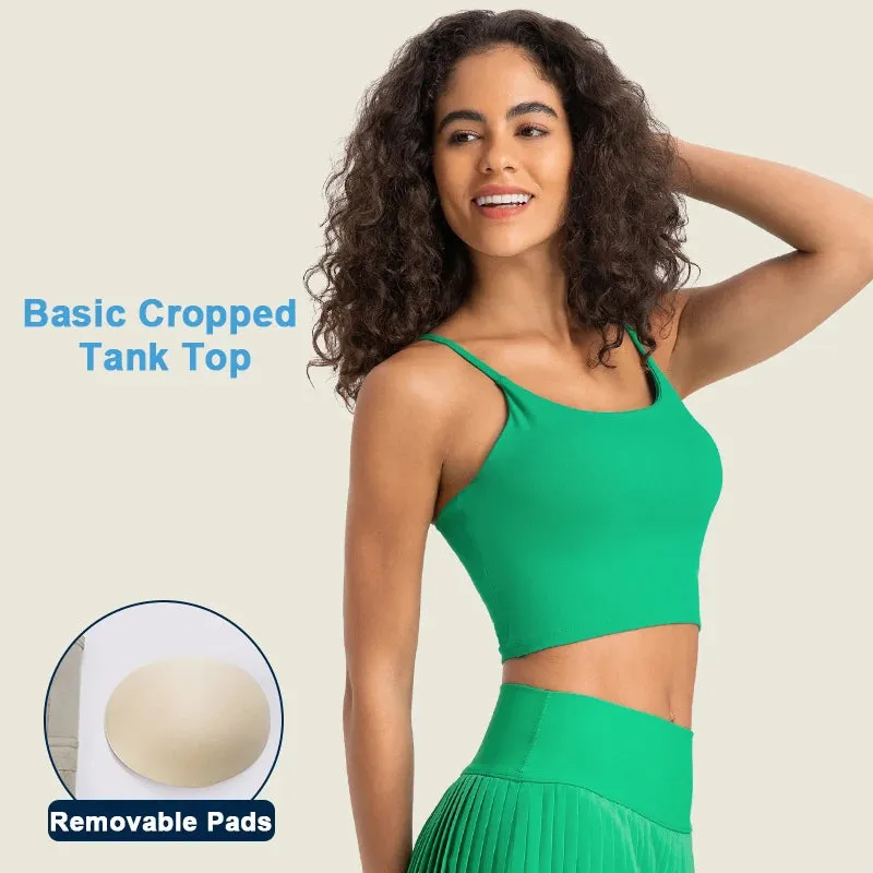 Naked Feeling Gym Set for Women - 2 Piece Sport Bra Crop Top and High Waist Yoga Leggings