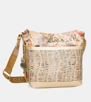 Nature Pachamama golden crossbody bag