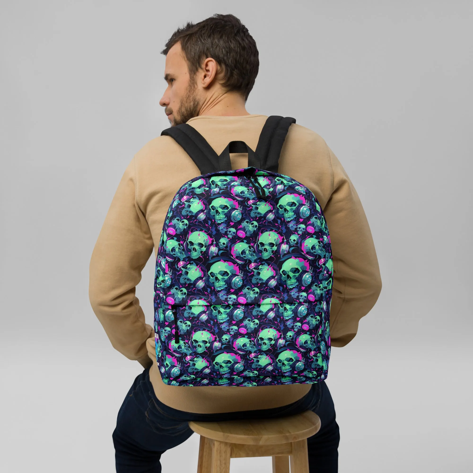 Neon Skulls Backpack