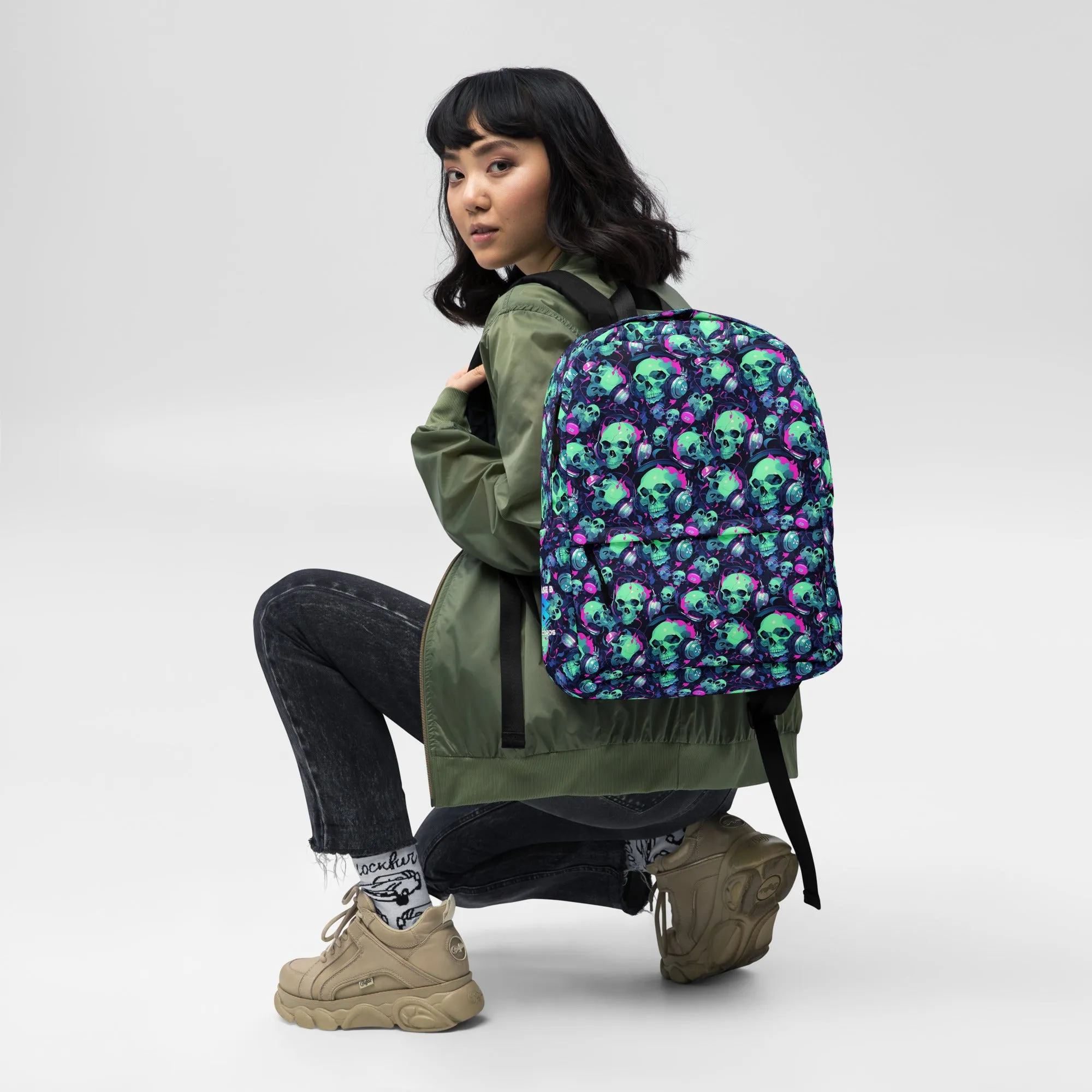 Neon Skulls Backpack