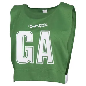 Netball - Lightweight Pro Netball Bibs - Sets of 7 - Available Sizes: Small, Medium & Large – Colour: Green