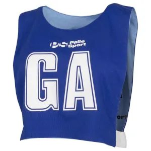 Netball - Lightweight Pro Reversible Netball Bibs - Sets of 7 – Available sizes: Small & Medium – Colour: Azzurri/Sky