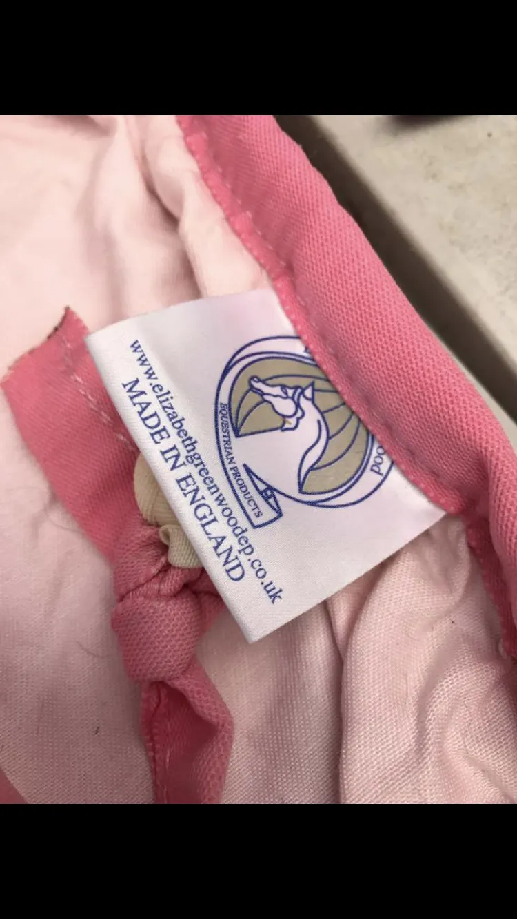 NEW 6'0 Show /travel / bath rug pink with show trim