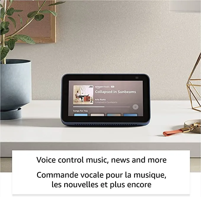 New Echo Show 5 | Smart display with Alexa and 2 MP camera | Glacier White