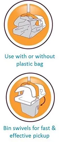 New Petmate Arm & Hammer Swivel Bin & Rake Pooper Scooper!