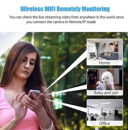 NEW Retails $46 , X5 Mini Camera IP WiFi 1080P HD Night Vision Remote Monitoring 160° Wide Angle USB Micro Smart Home Small Camcorder No Battery