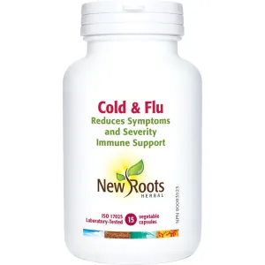 New Roots Cold & Flu 15 Veg Capsules