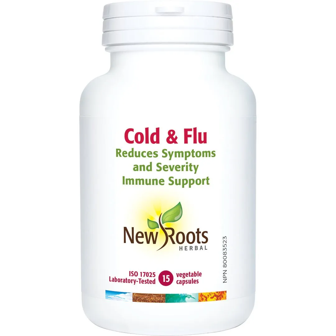 New Roots Cold & Flu 15 Veg Capsules