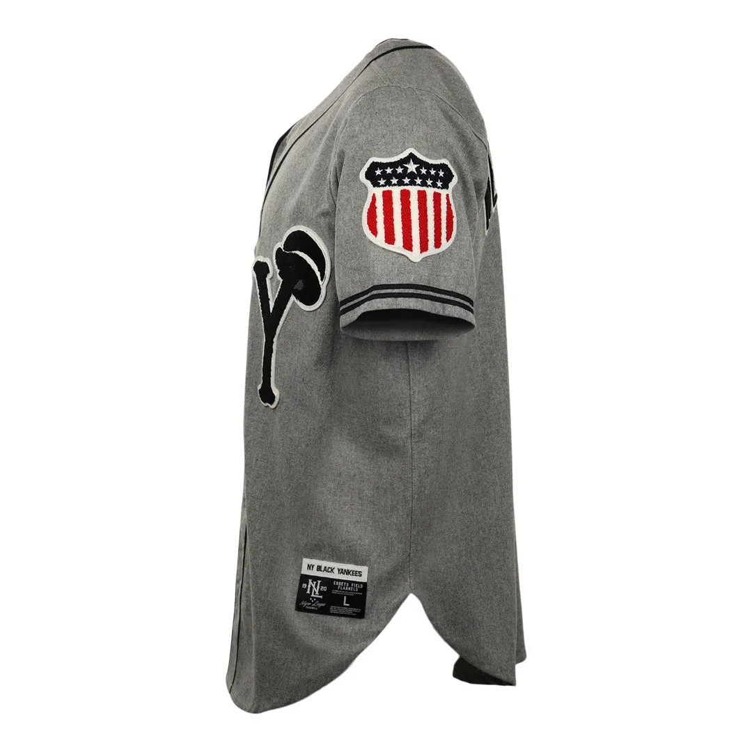 New York Black Yankees Vintage Inspired Replica Wool Jersey