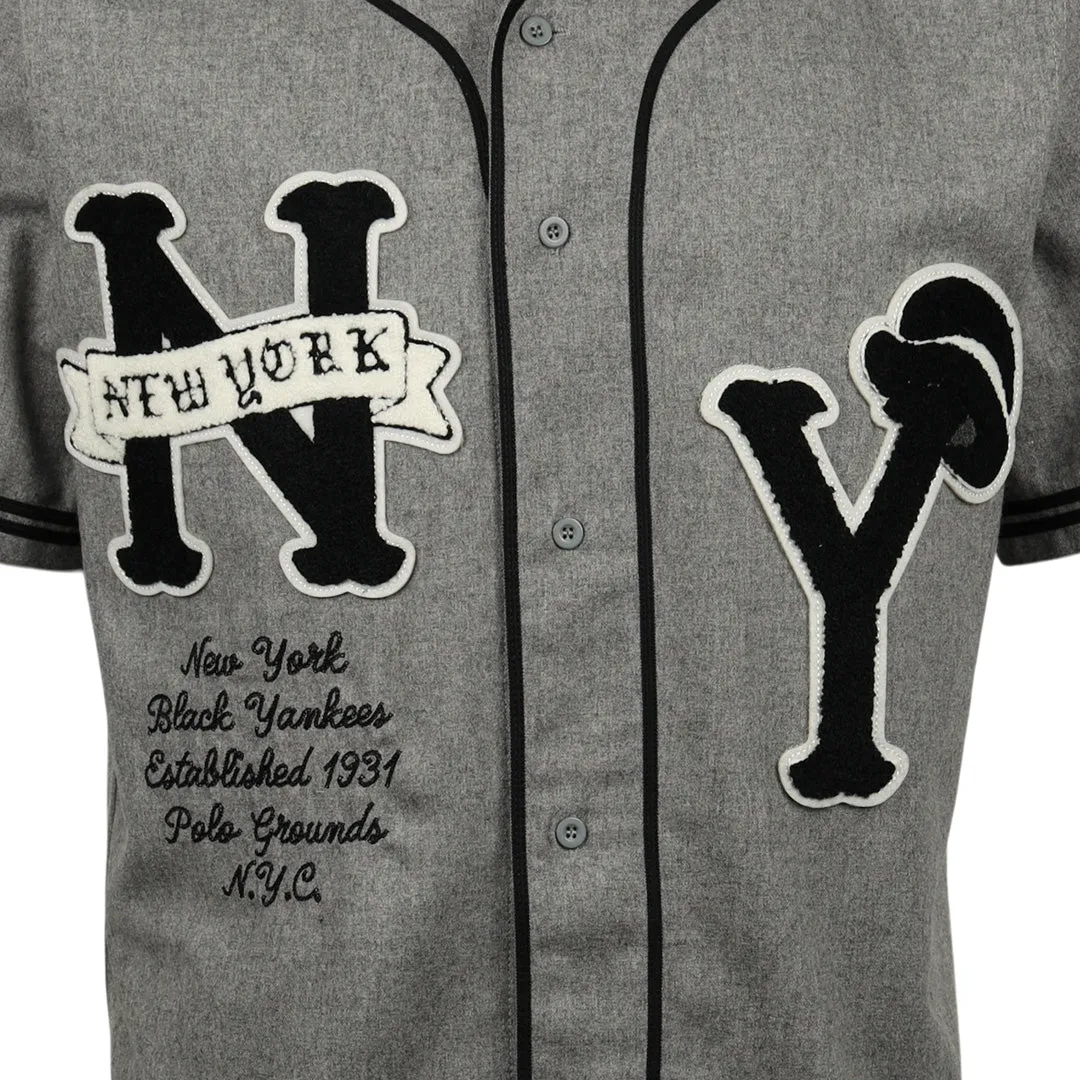 New York Black Yankees Vintage Inspired Replica Wool Jersey