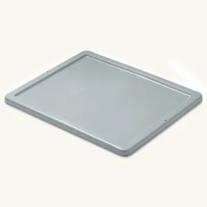 Newell Brands Stack and Nest Palletote Box Lids, 19 3/4 in x 23 3/4 in x 1 in, Gray, FG173000GRAY