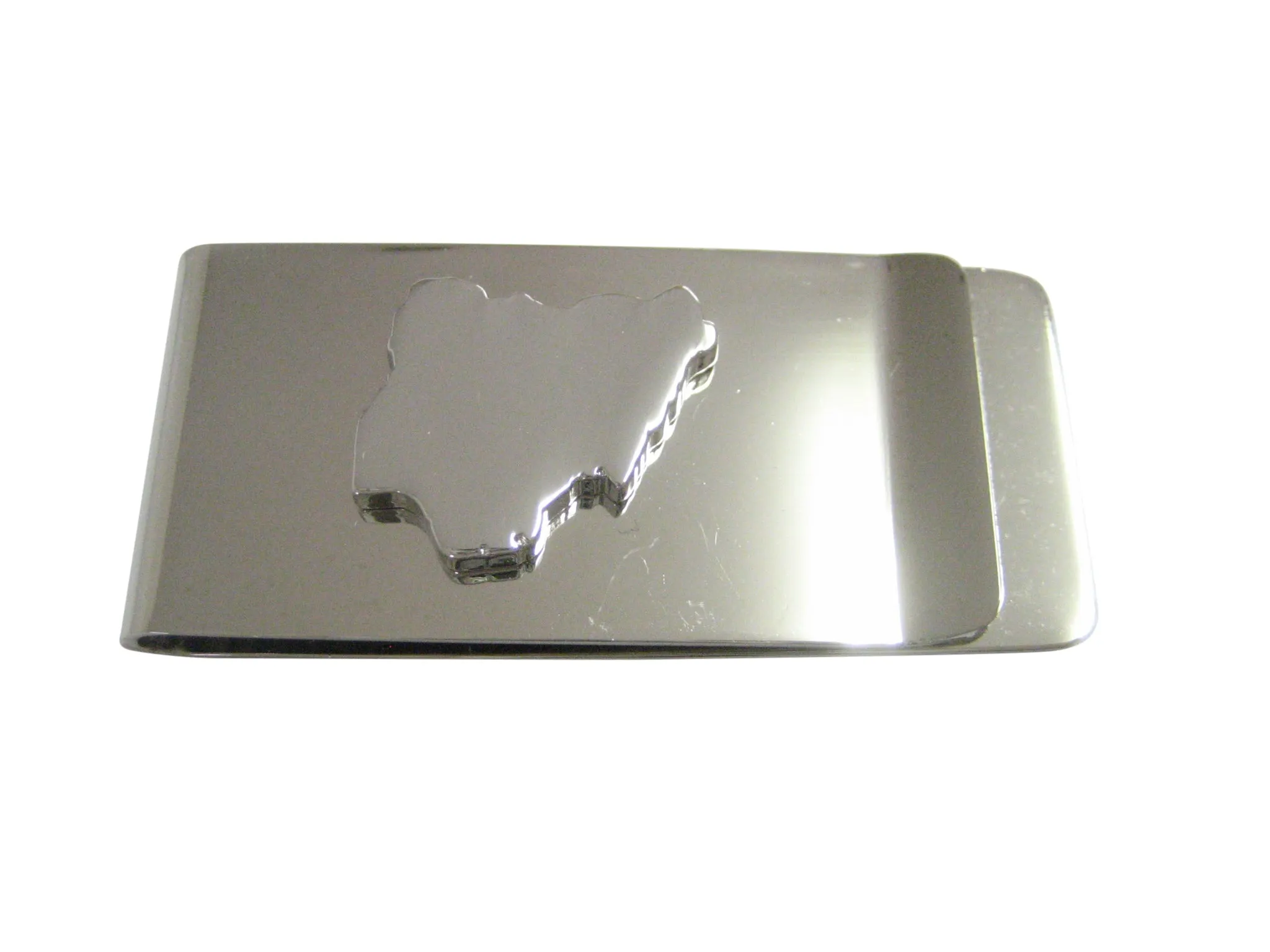 Nigeria Map Shape Money Clip