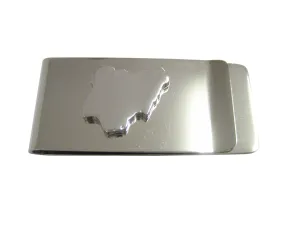 Nigeria Map Shape Money Clip