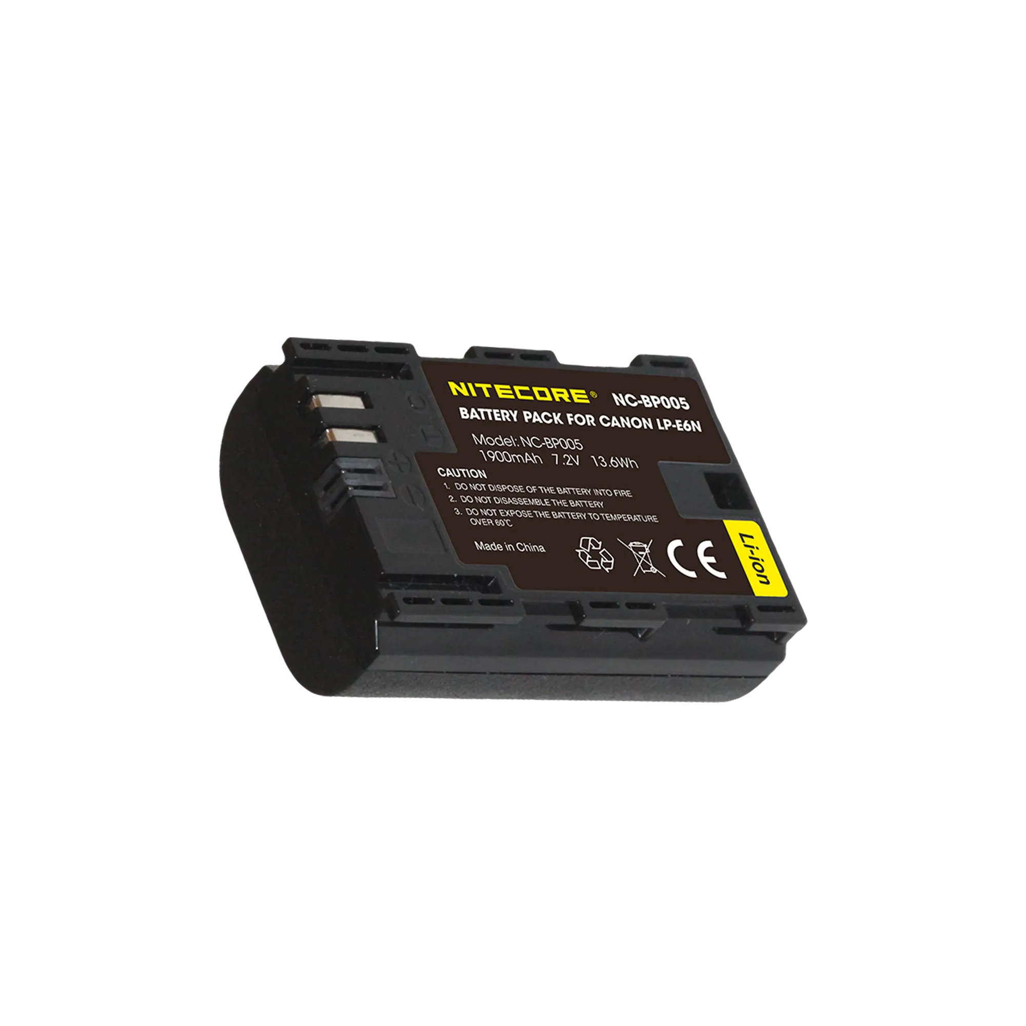 Nitecore NC-BP005 Camera Battery Compatible with Canon LP-E6N