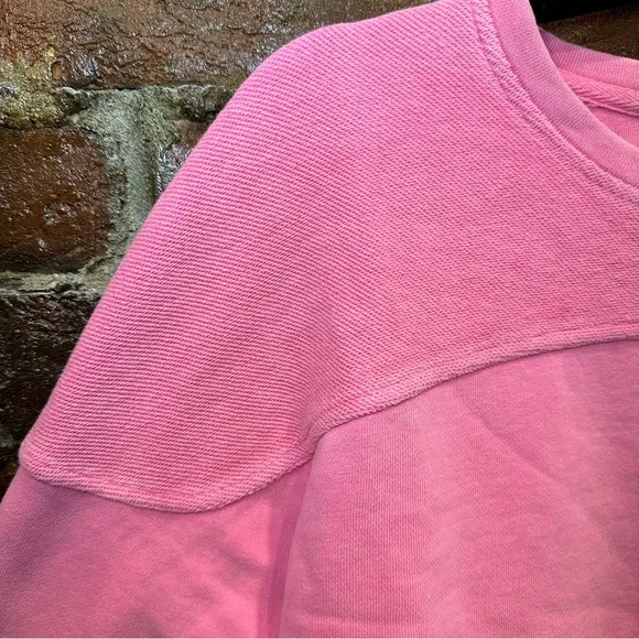 NWT! Bobi Pink Reverse Yoke Pullover Size Small