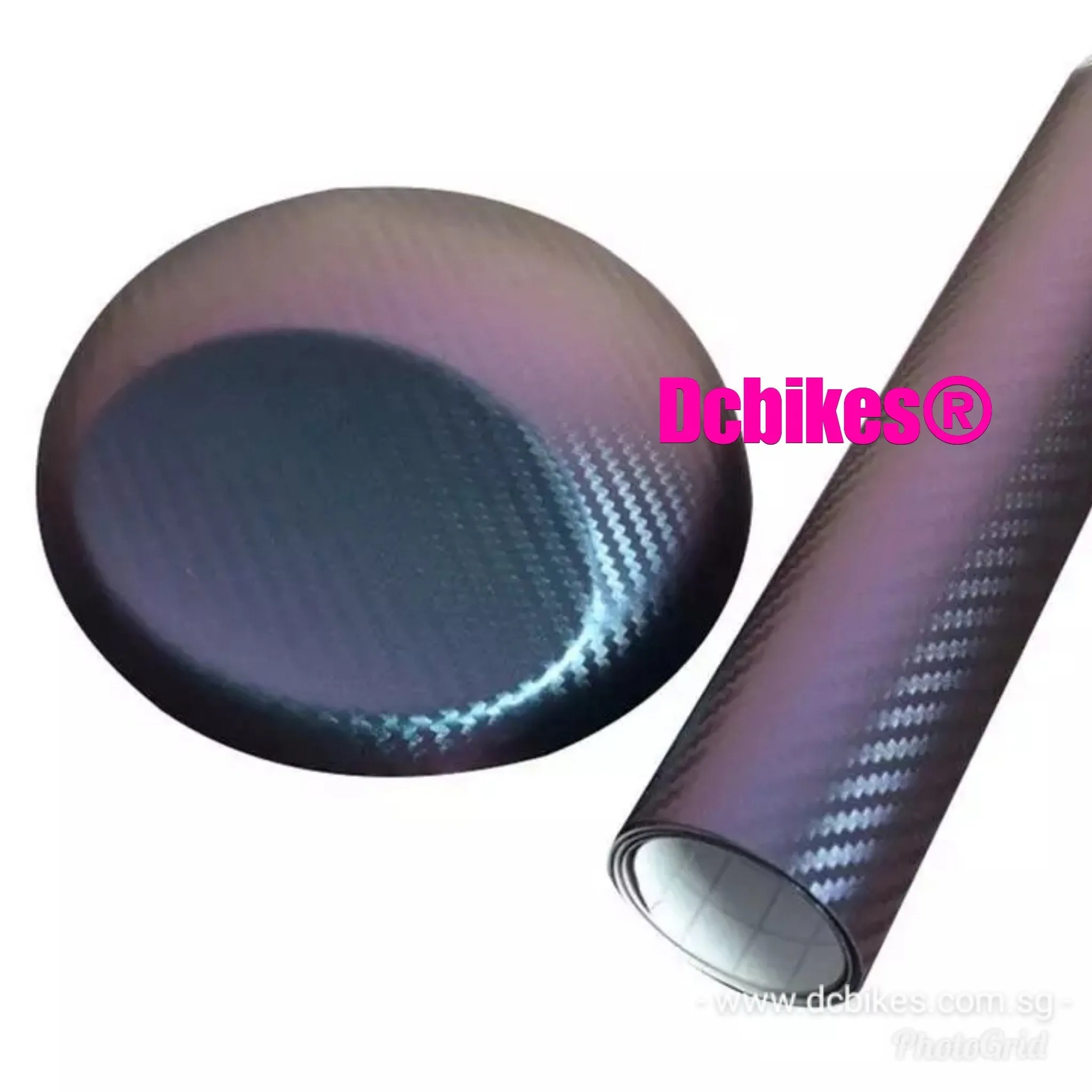 Oil Slick Chameleon 3D Carbon Fiber Matt Vinyl Decal 20cm X 152cm Sticker Protection Wrap Flim
