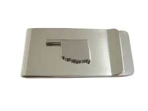 Oklahoma State Map Shape Money Clip