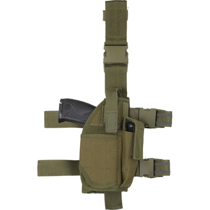 Olive Drab - Deluxe Leg Strap Adjustable Tactical Holster