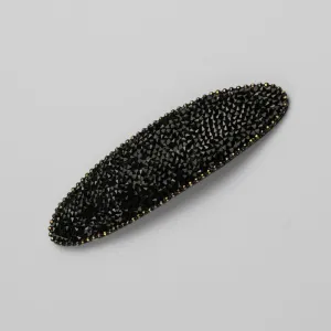 Oval Crystal Sparkle Snap Clip