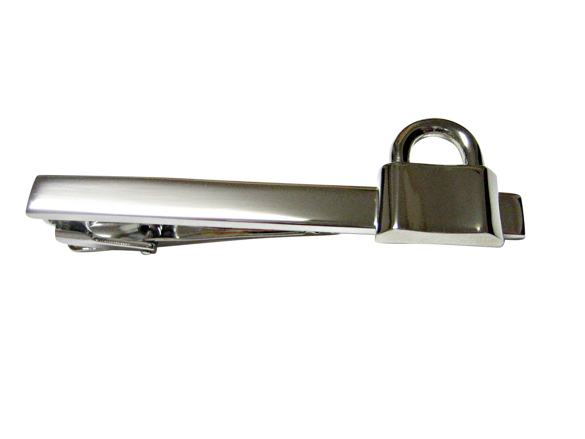Pad Lock Square Tie Clip