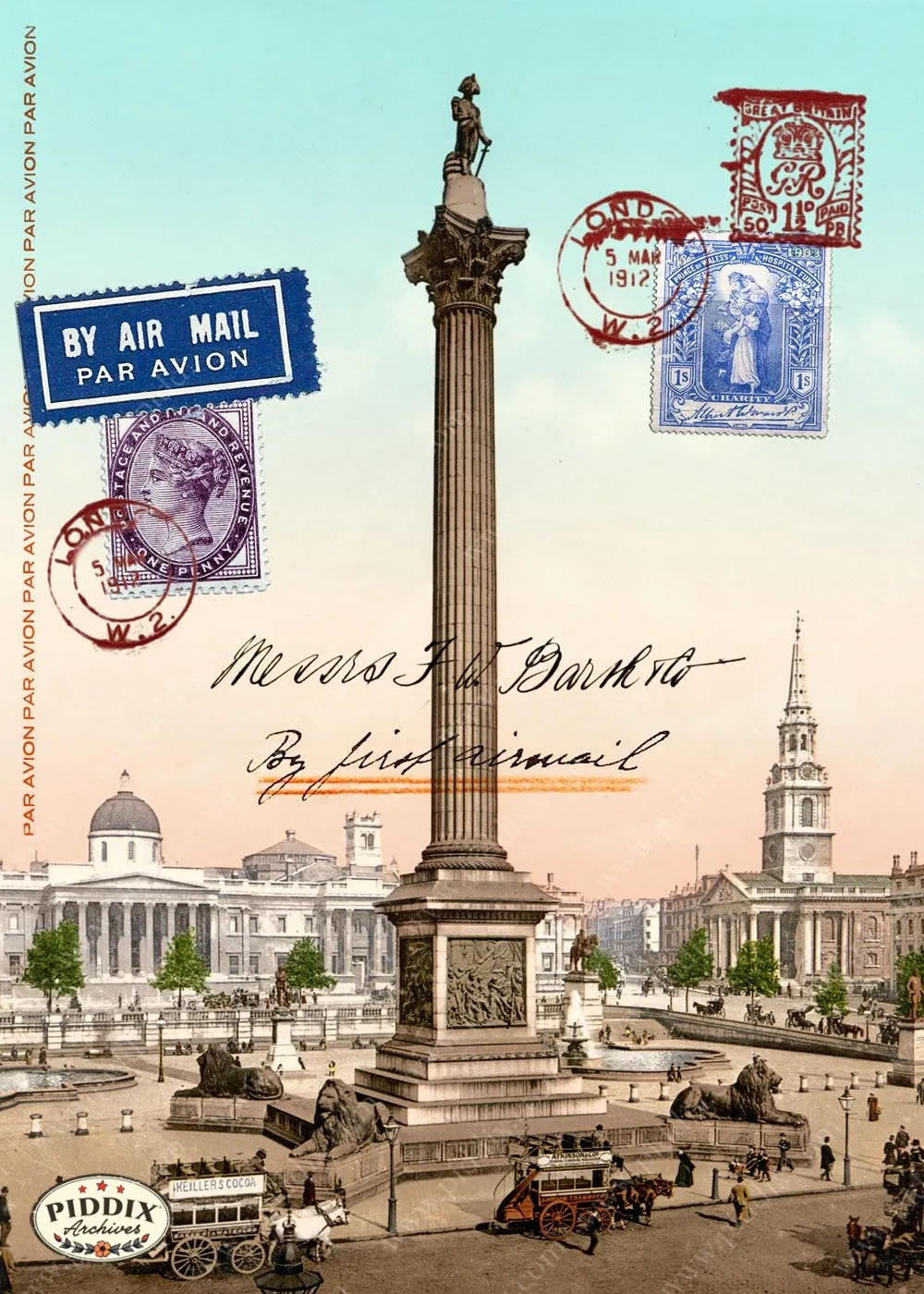 PDXC3880a & b -- Travel Postcards