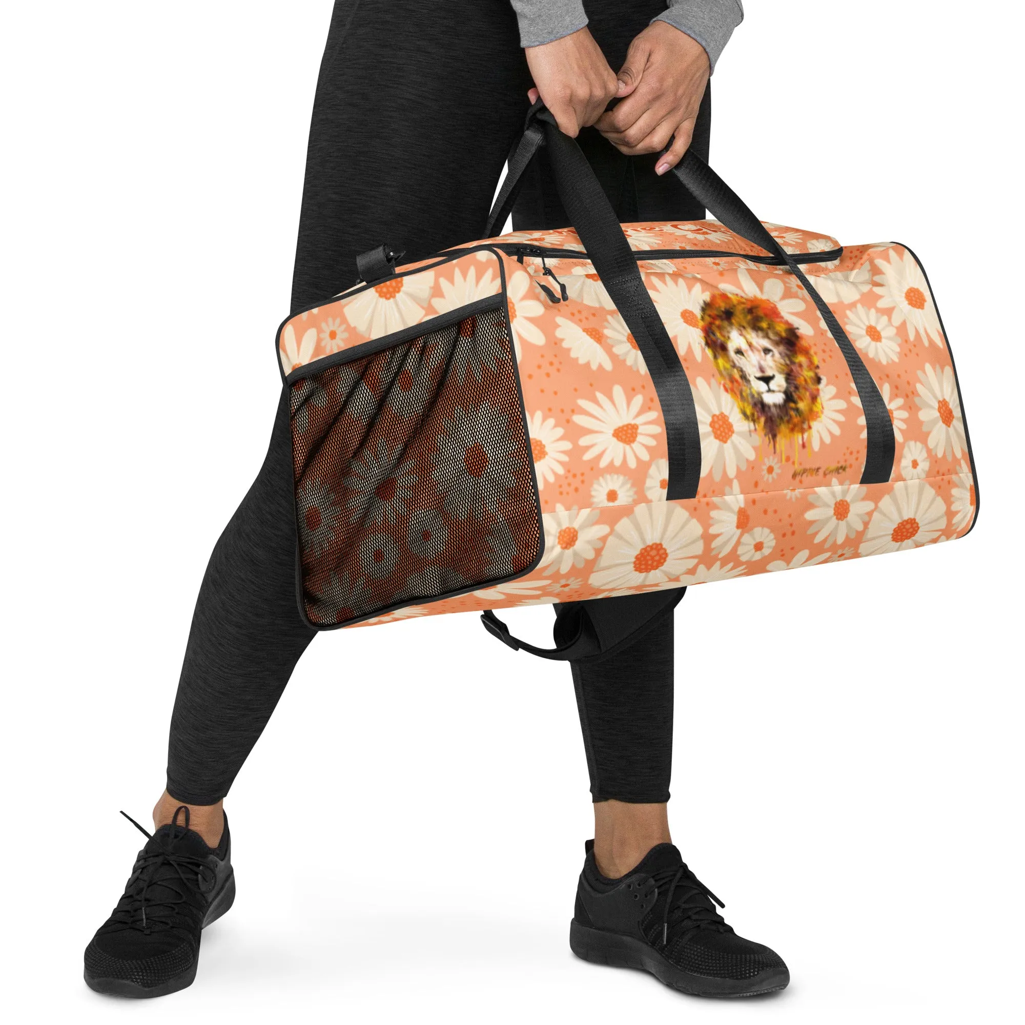 Peach Daisies Duffle Bag - OG Hippie Chick