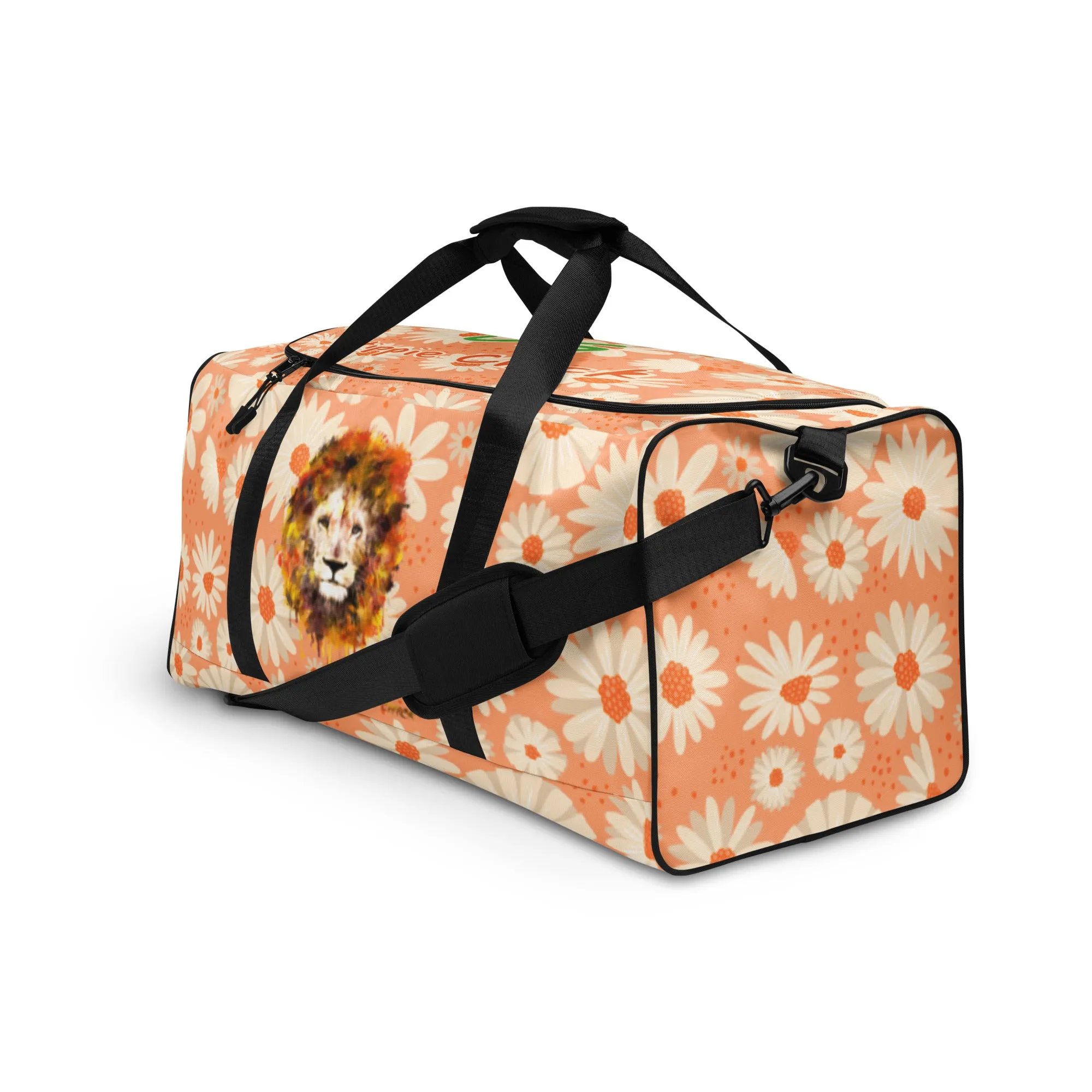 Peach Daisies Duffle Bag - OG Hippie Chick