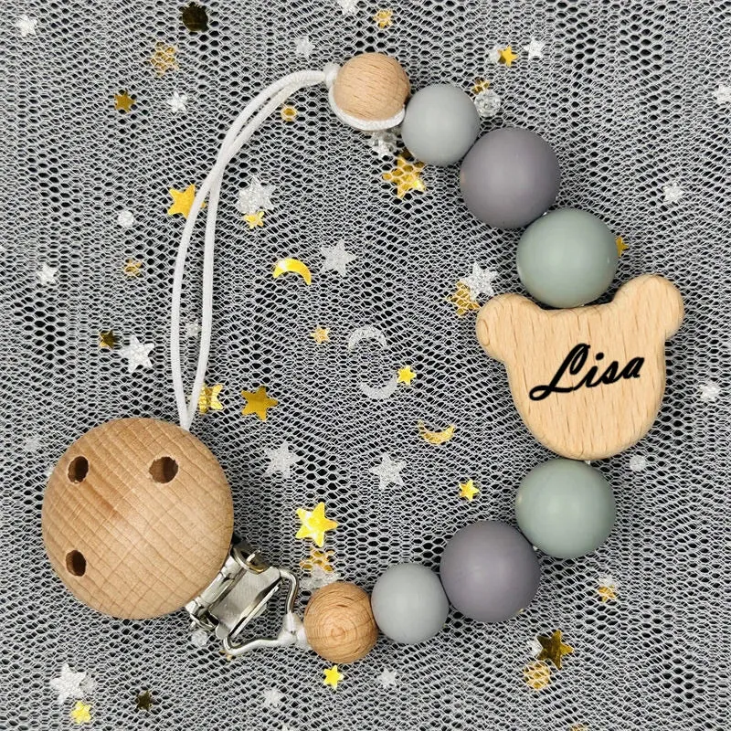 Personalized Baby Pacifier Chain Clip