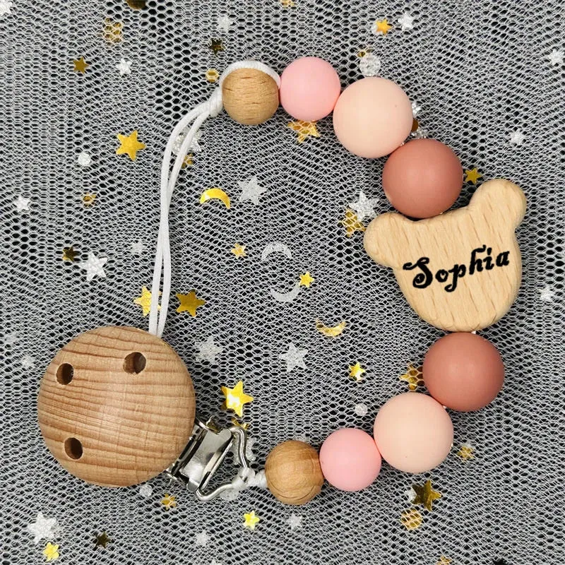Personalized Baby Pacifier Chain Clip