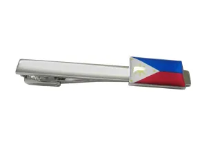 Philippines Flag Square Tie Clip