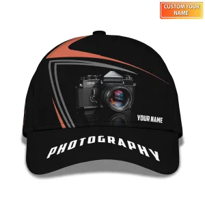 Photographer Cap Personalized Name 3D Photography, Videography Cap