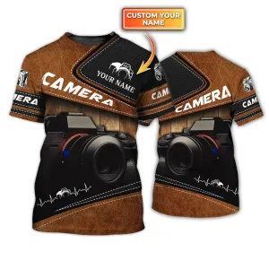 Photography Lover - Personalized Name 3D Tshirt