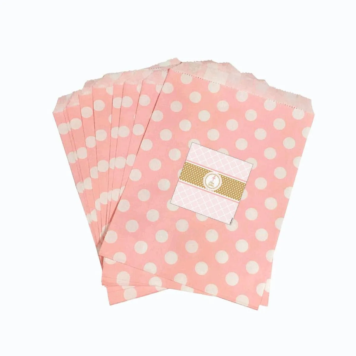 Pink and Gold Ballet Candy Bag