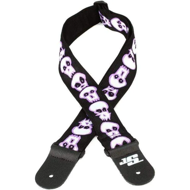 Planet Waves 50JS07 Joe Satriani Guitar Strap, Skulls