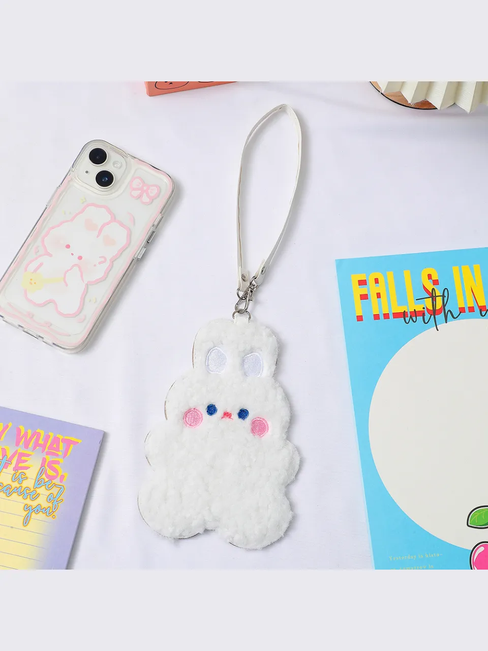Plush Card Holder Luggage Bag Tag