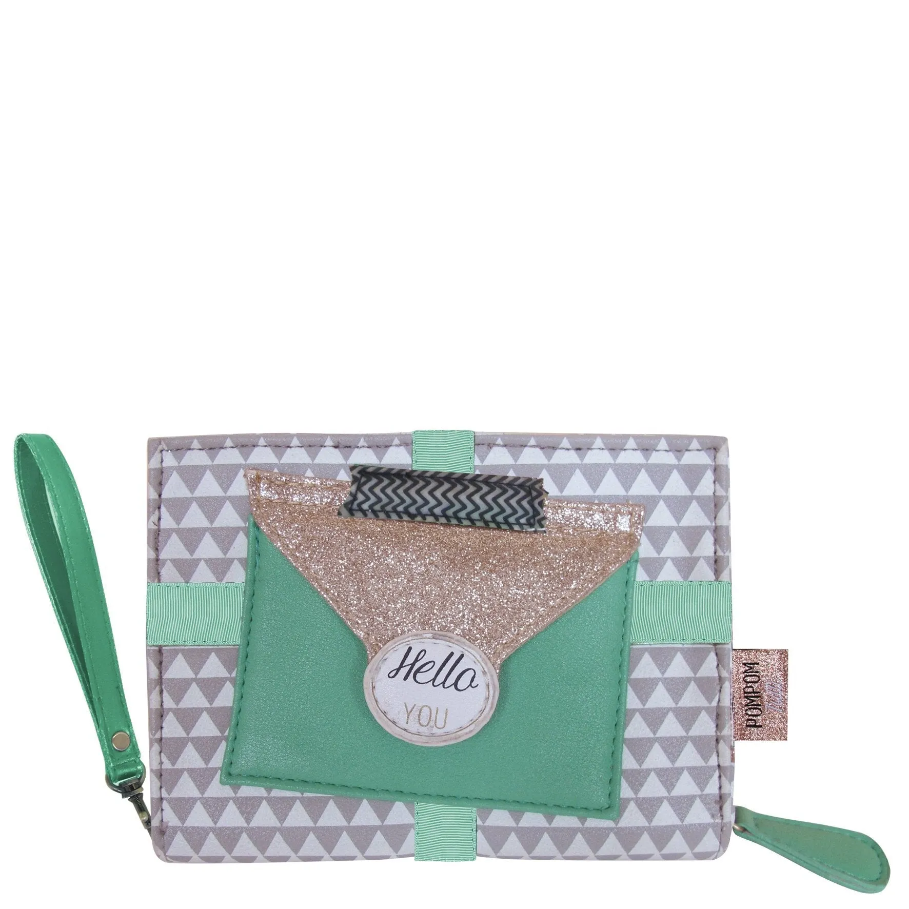 Pompom Tutti Triangle Mini Clutch