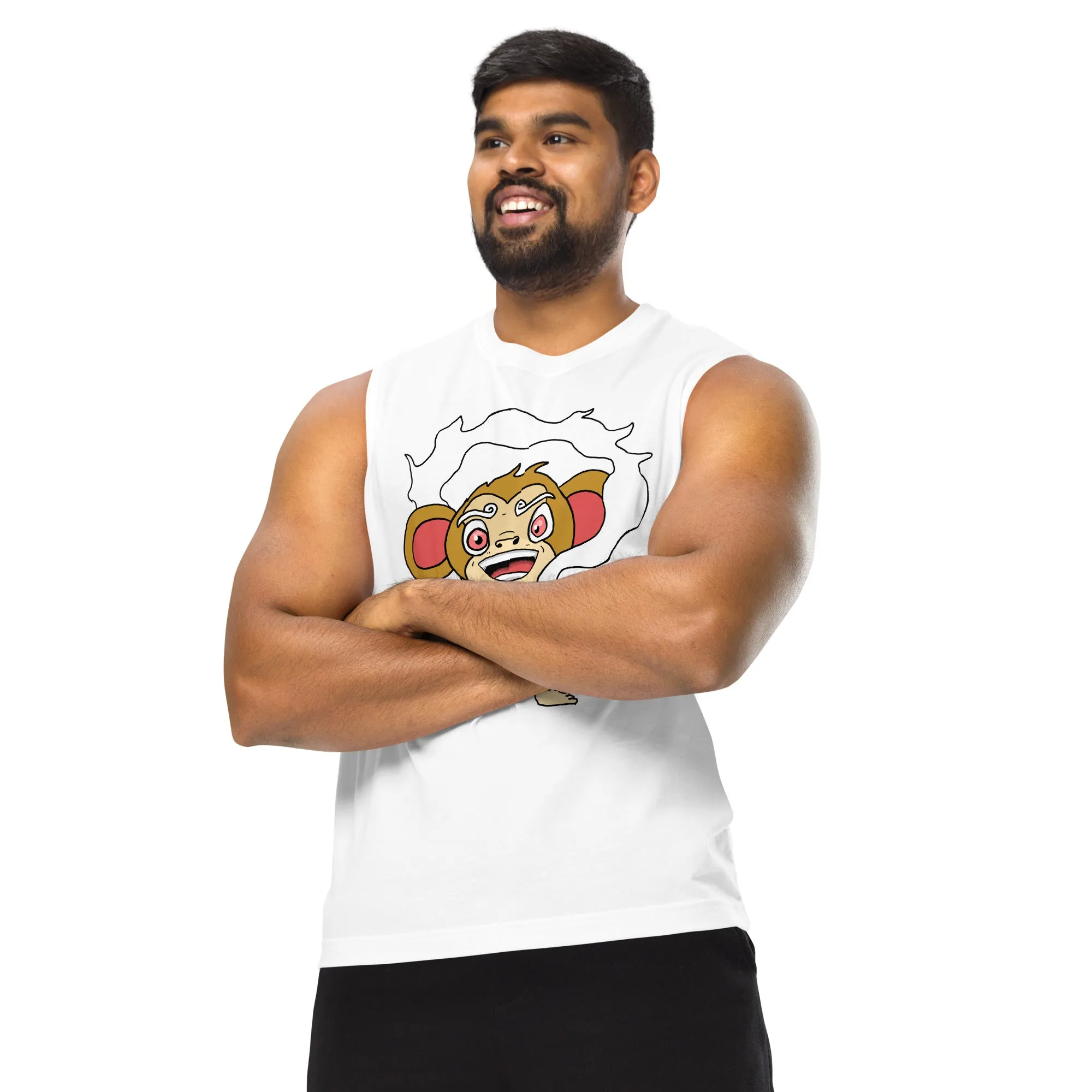 Poofy the Sky Monkey Muscle Shirt