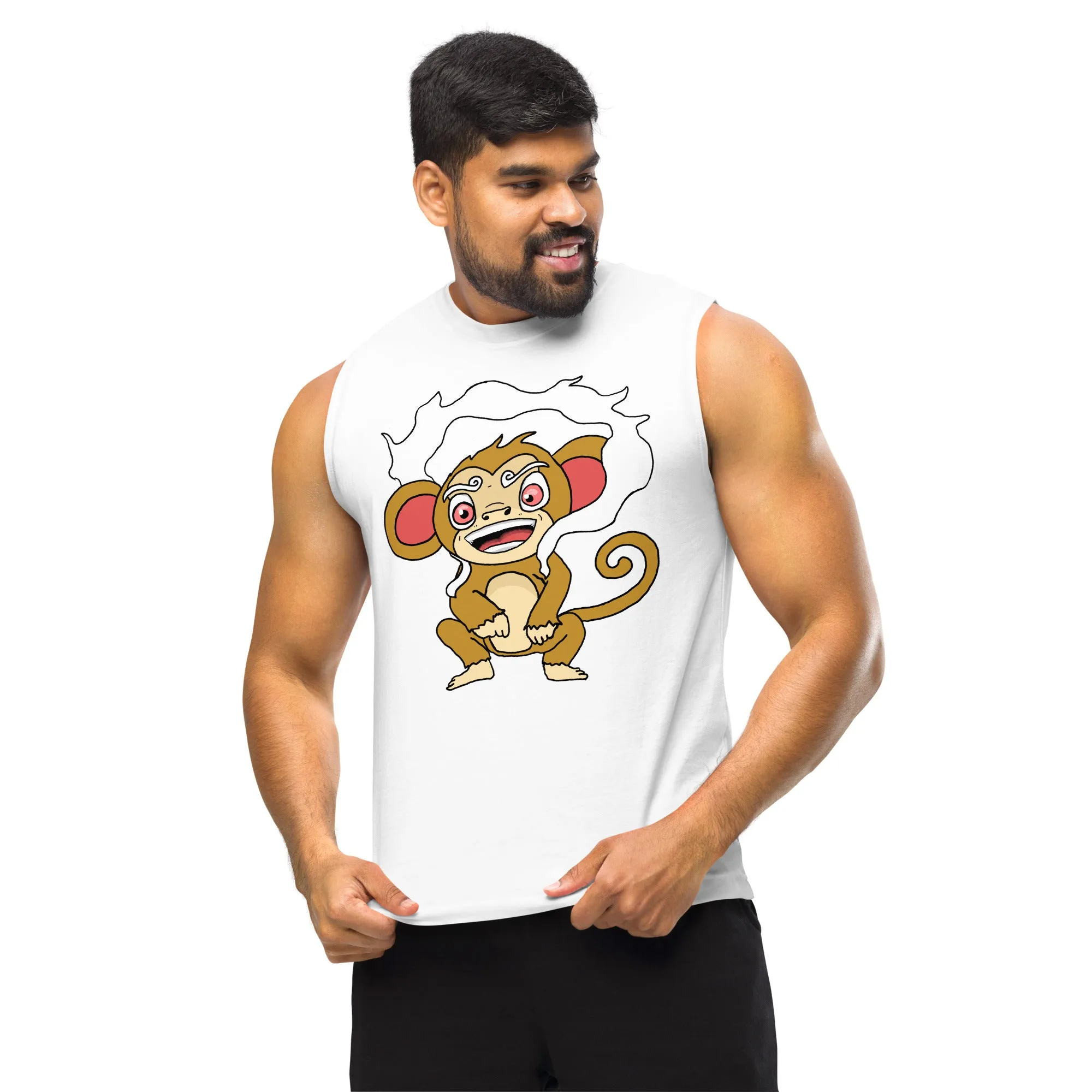 Poofy the Sky Monkey Muscle Shirt