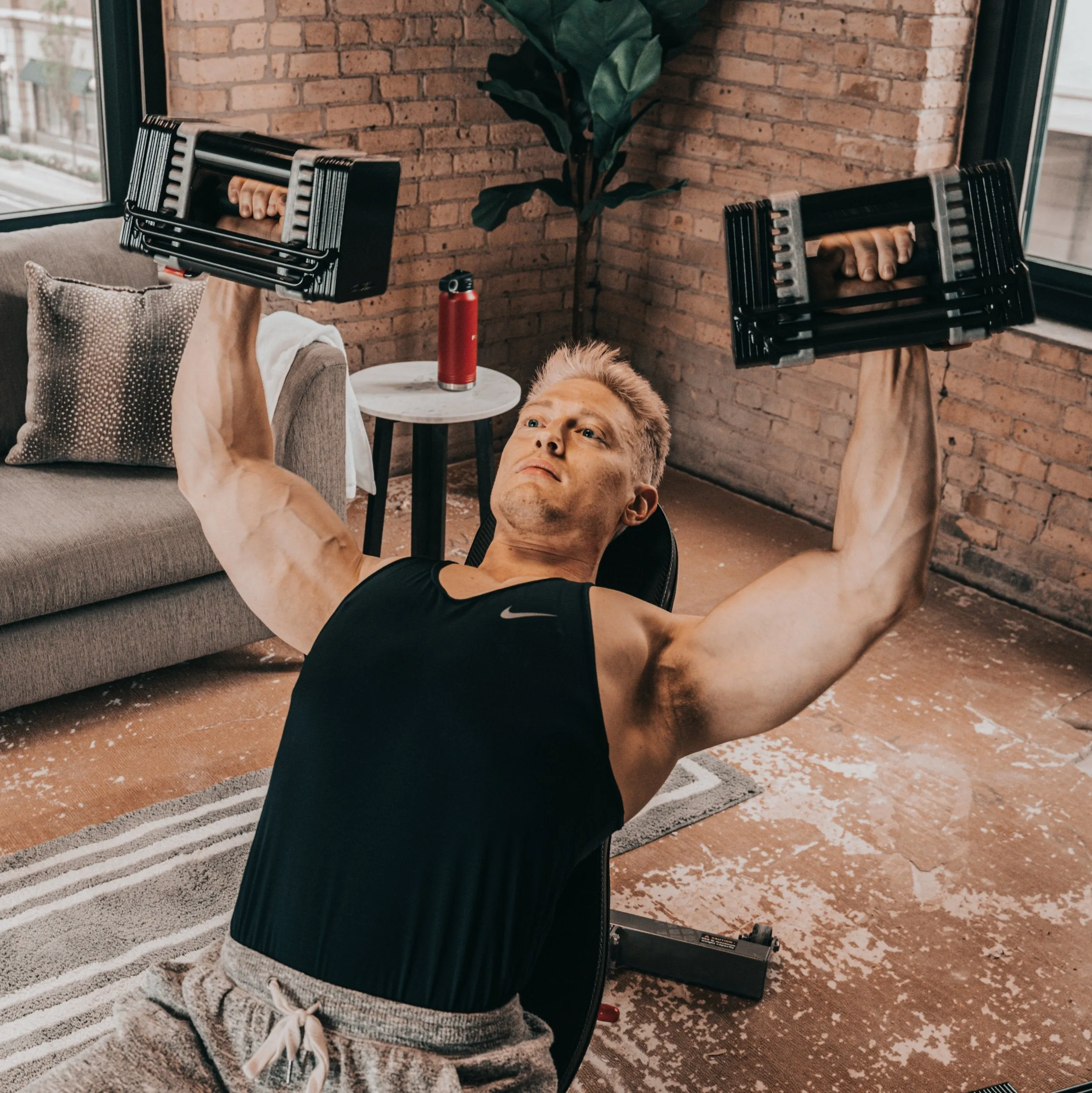 PowerBlock Elite USA Adjustable Dumbbell Set