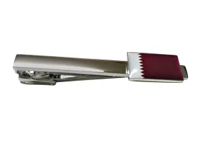 Qatar Flag Square Tie Clip