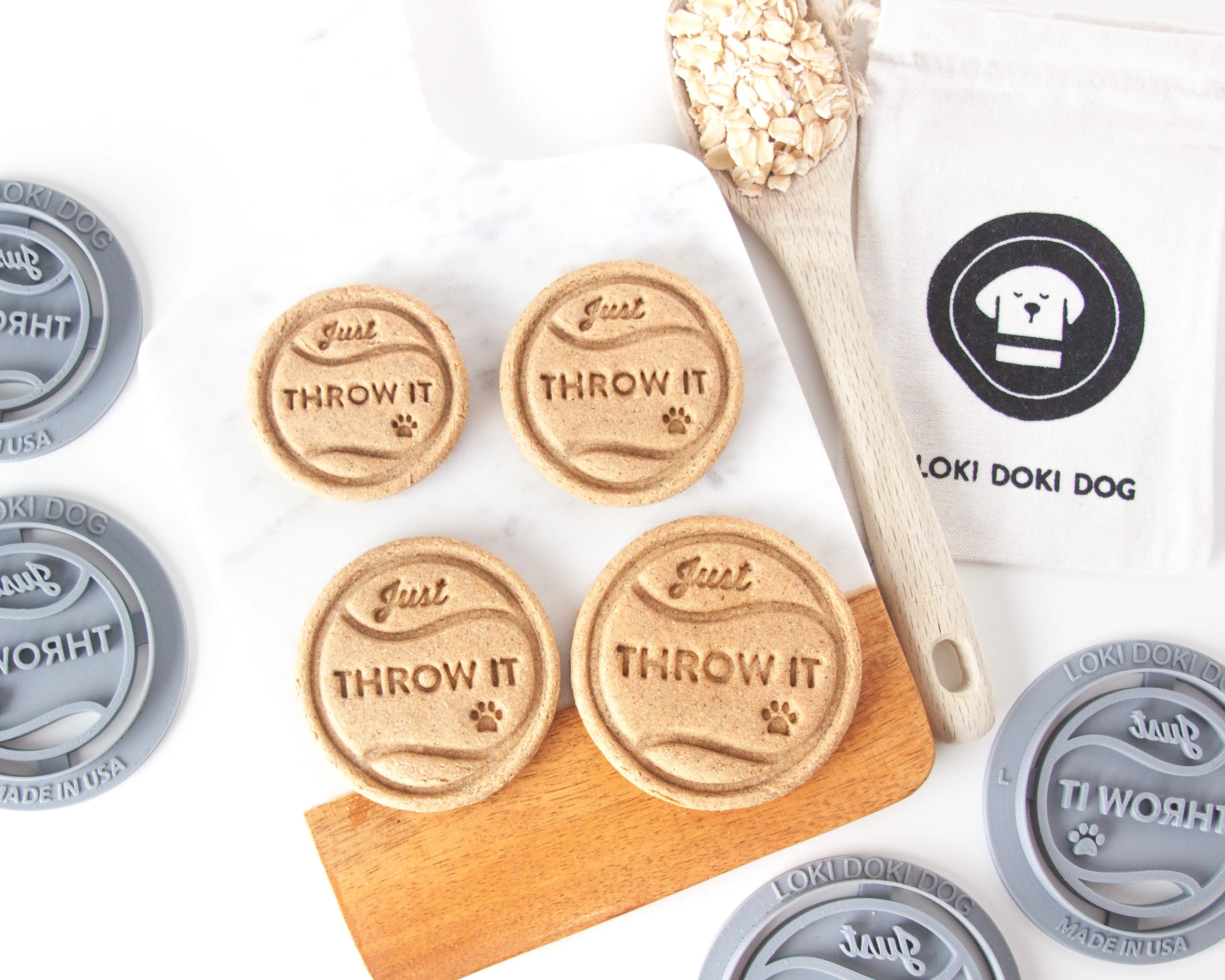 "Just Throw It" Dog Tennis Ball Shaped Cookie Cutter
