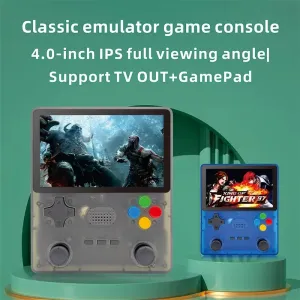 R39S Retro Handheld Video Game Console Linux System 4 Inch IPS Screen