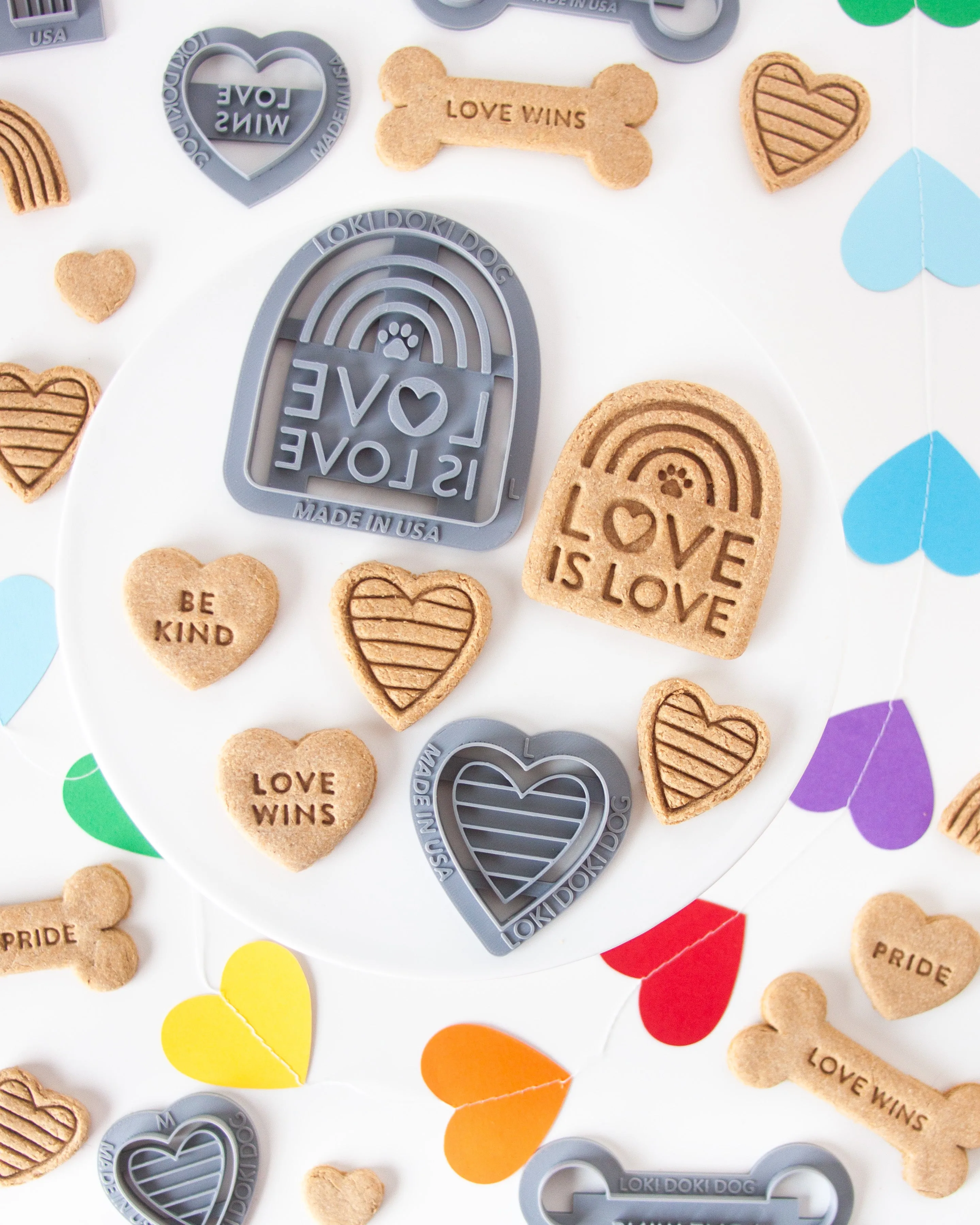 Rainbow Heart Cookie Cutter