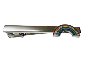 Rainbow Square Tie Clip